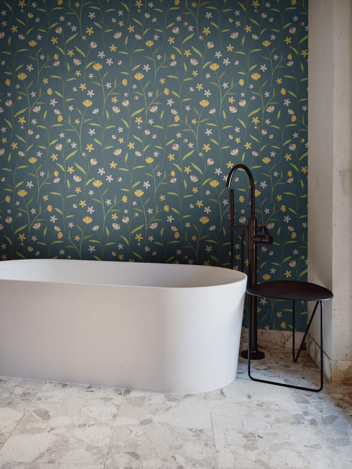 Blue Night Flowers - Tomono