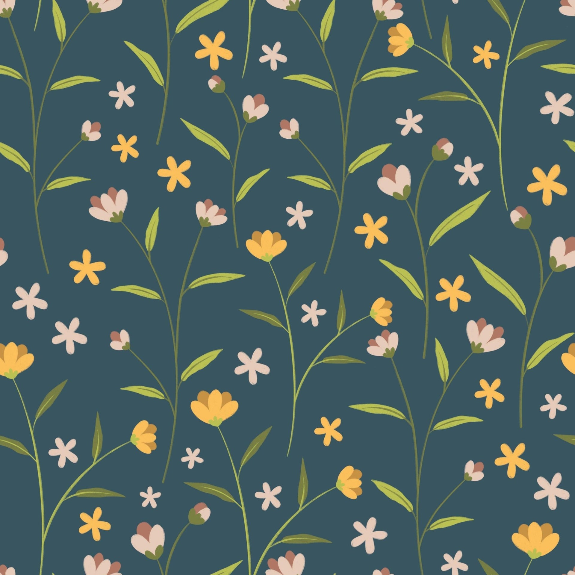 Blue Night Flowers - Tomono