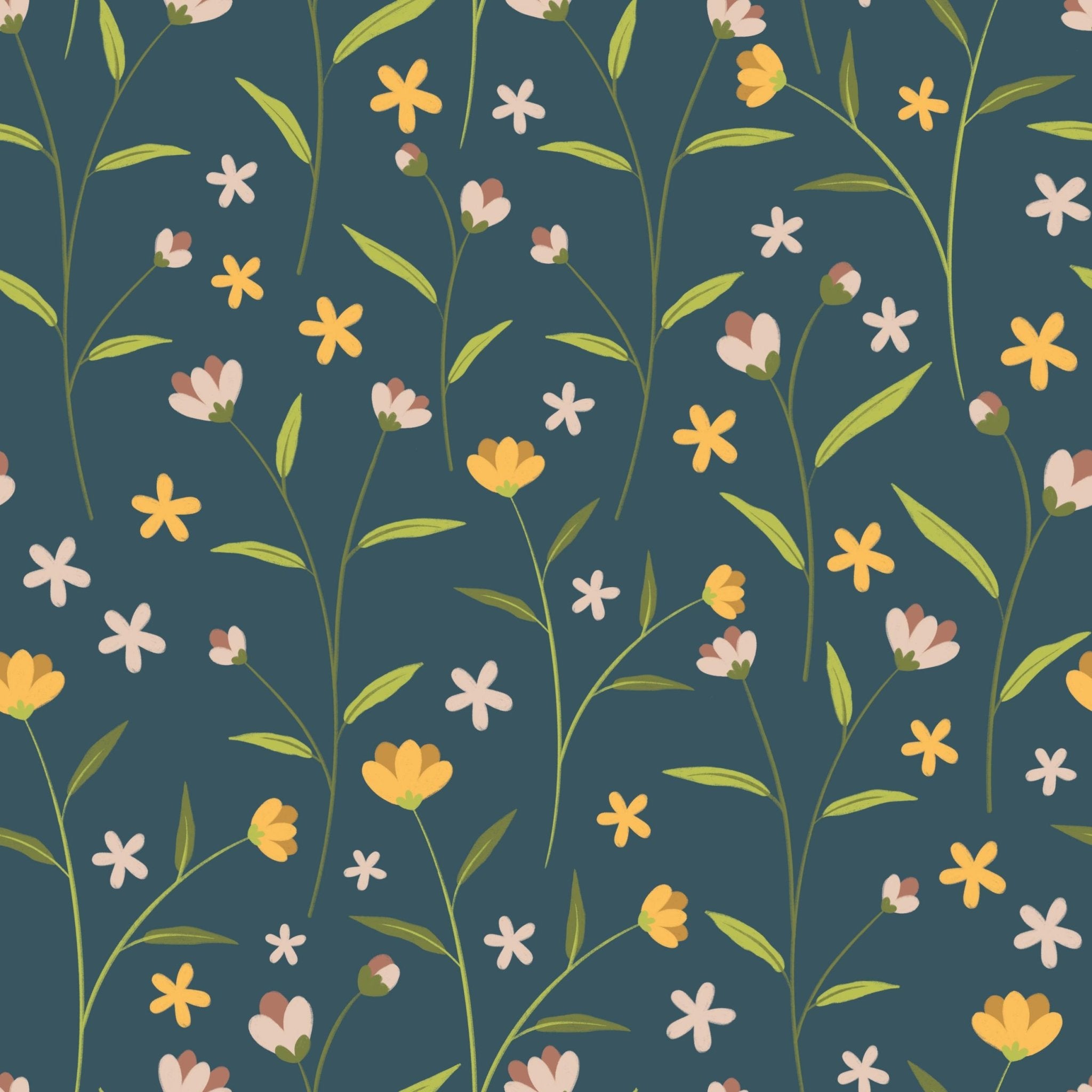 Blue Night Flowers - Tomono