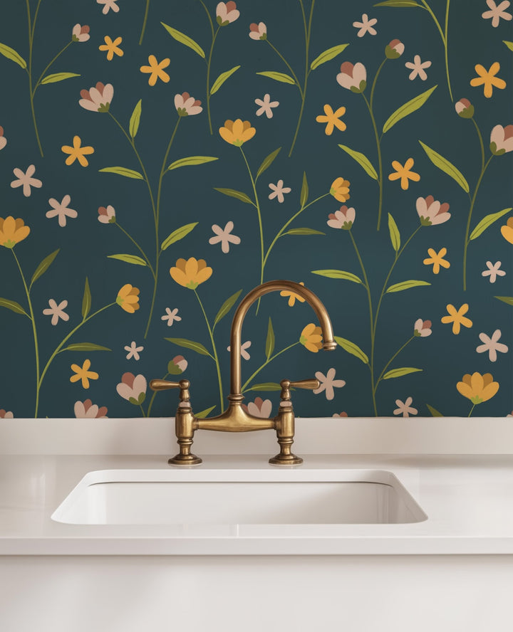 Blue Night Flowers - Tomono