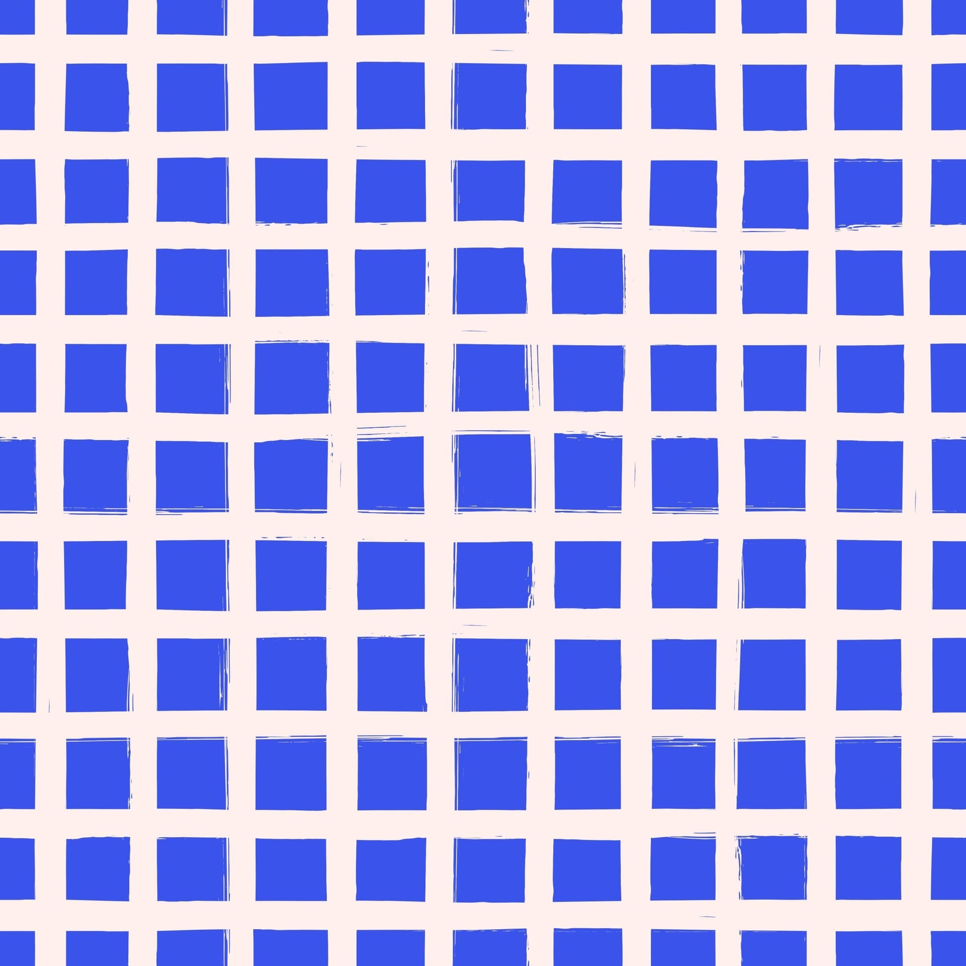 Blue Painted Grid - Tomono