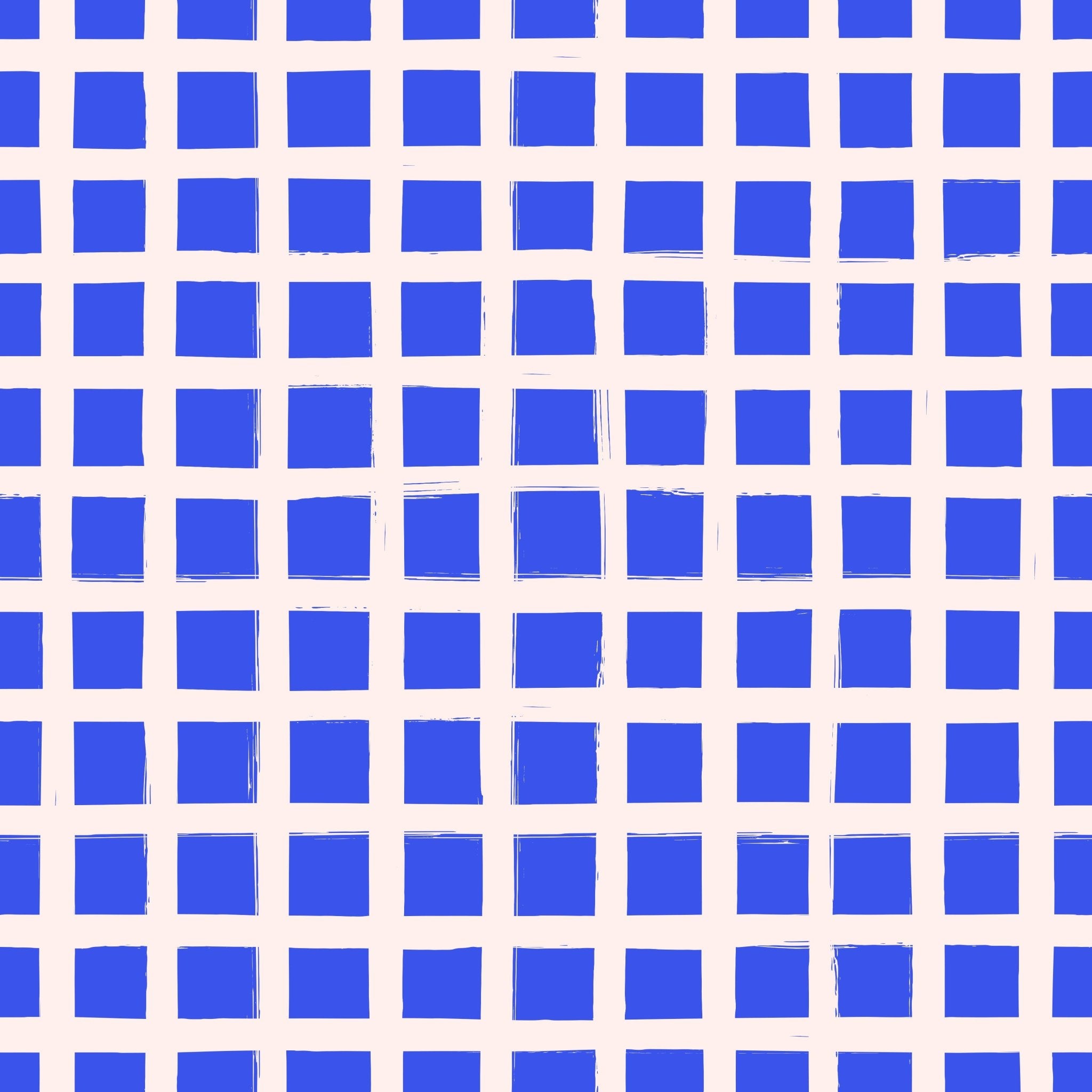 Blue Painted Grid - Tomono