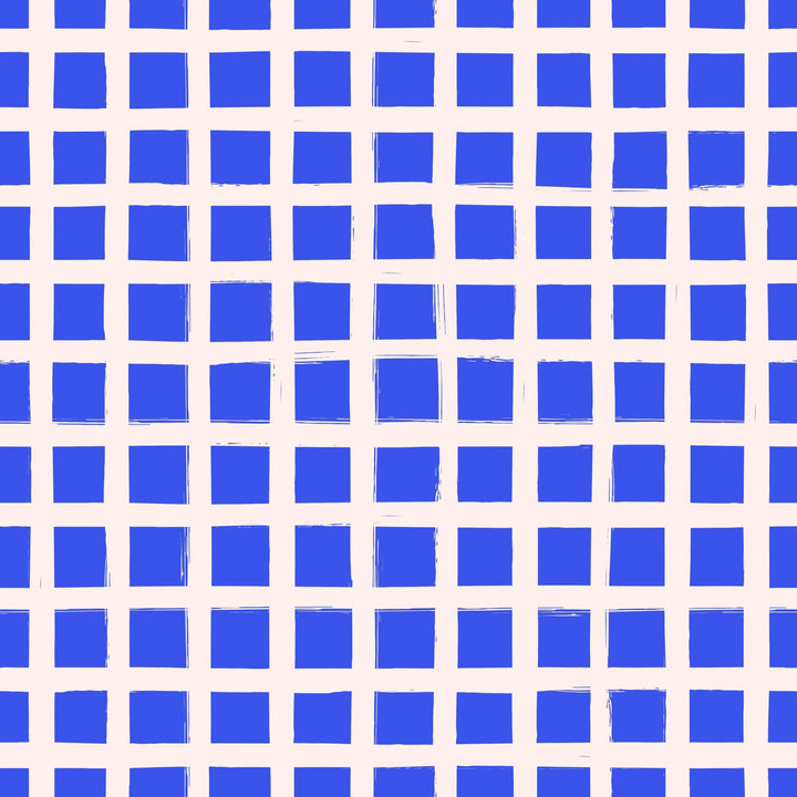 Blue Painted Grid - Tomono