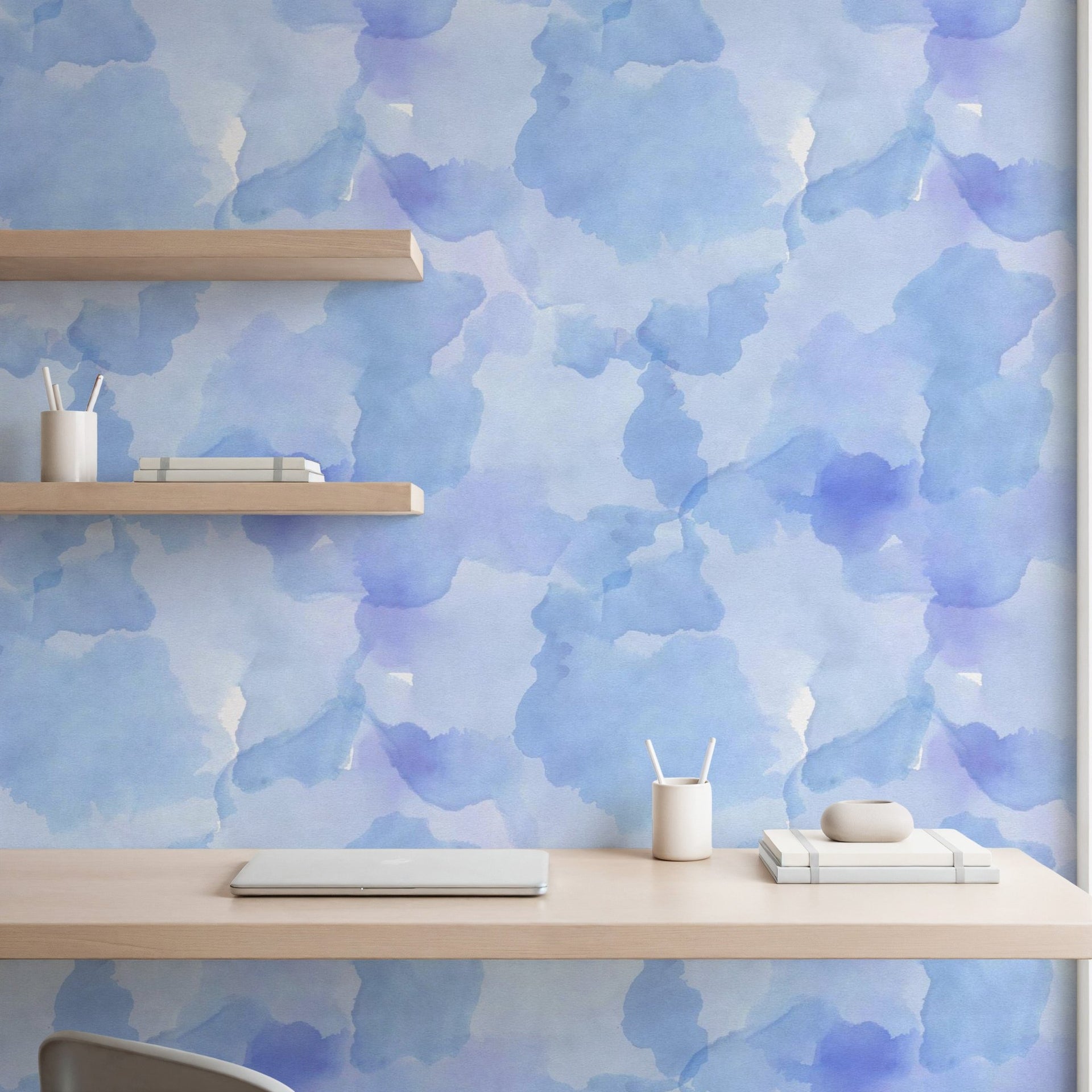 Blue Watercolor Tones - Tomono