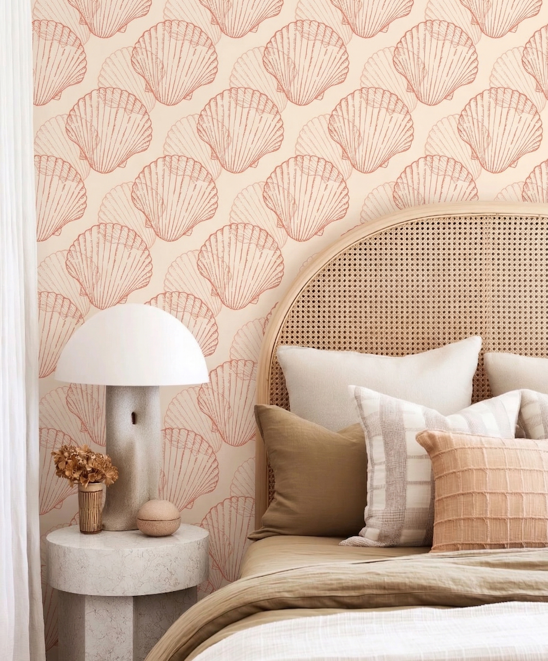 Blush Scallop Shells