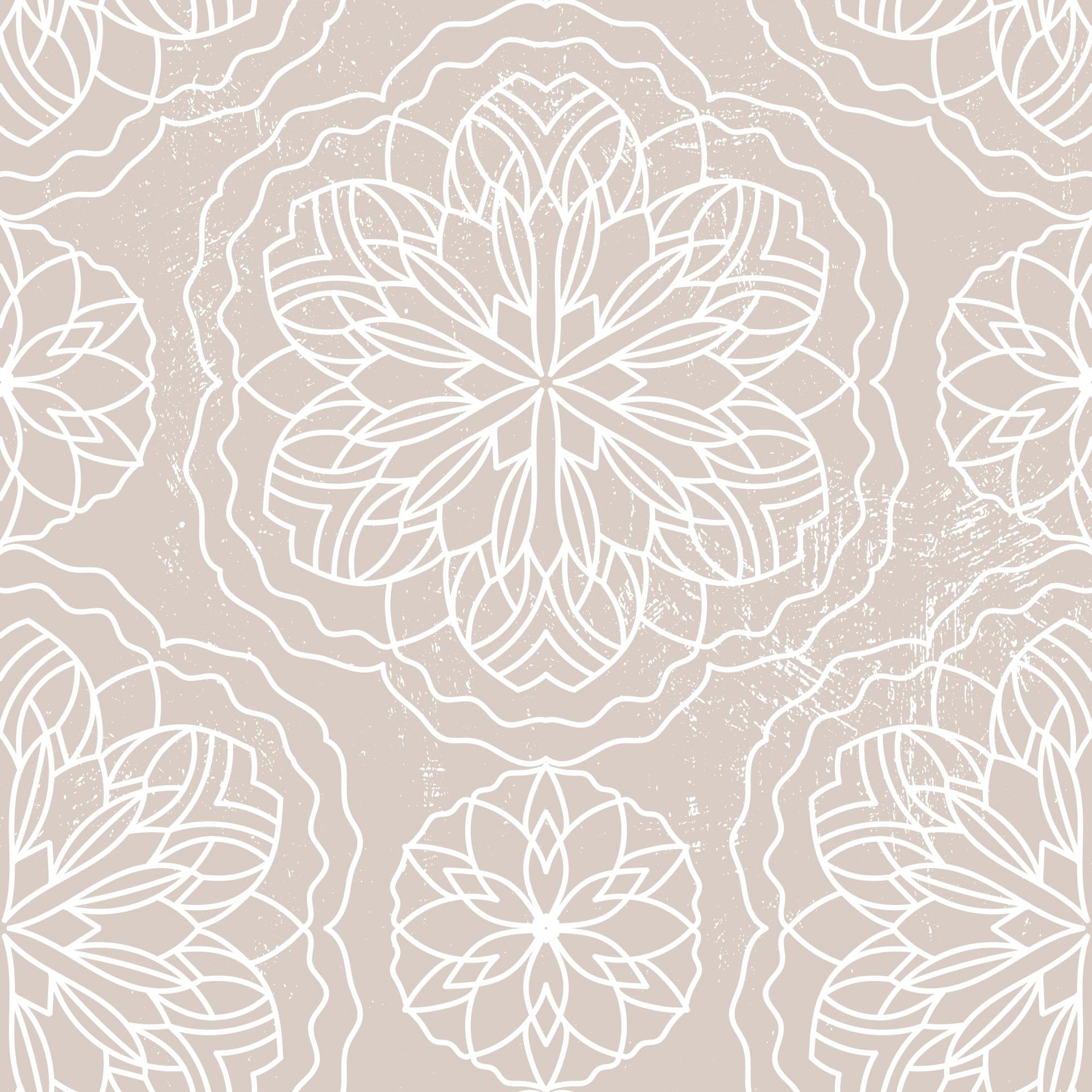 Boho Distressed Mandala