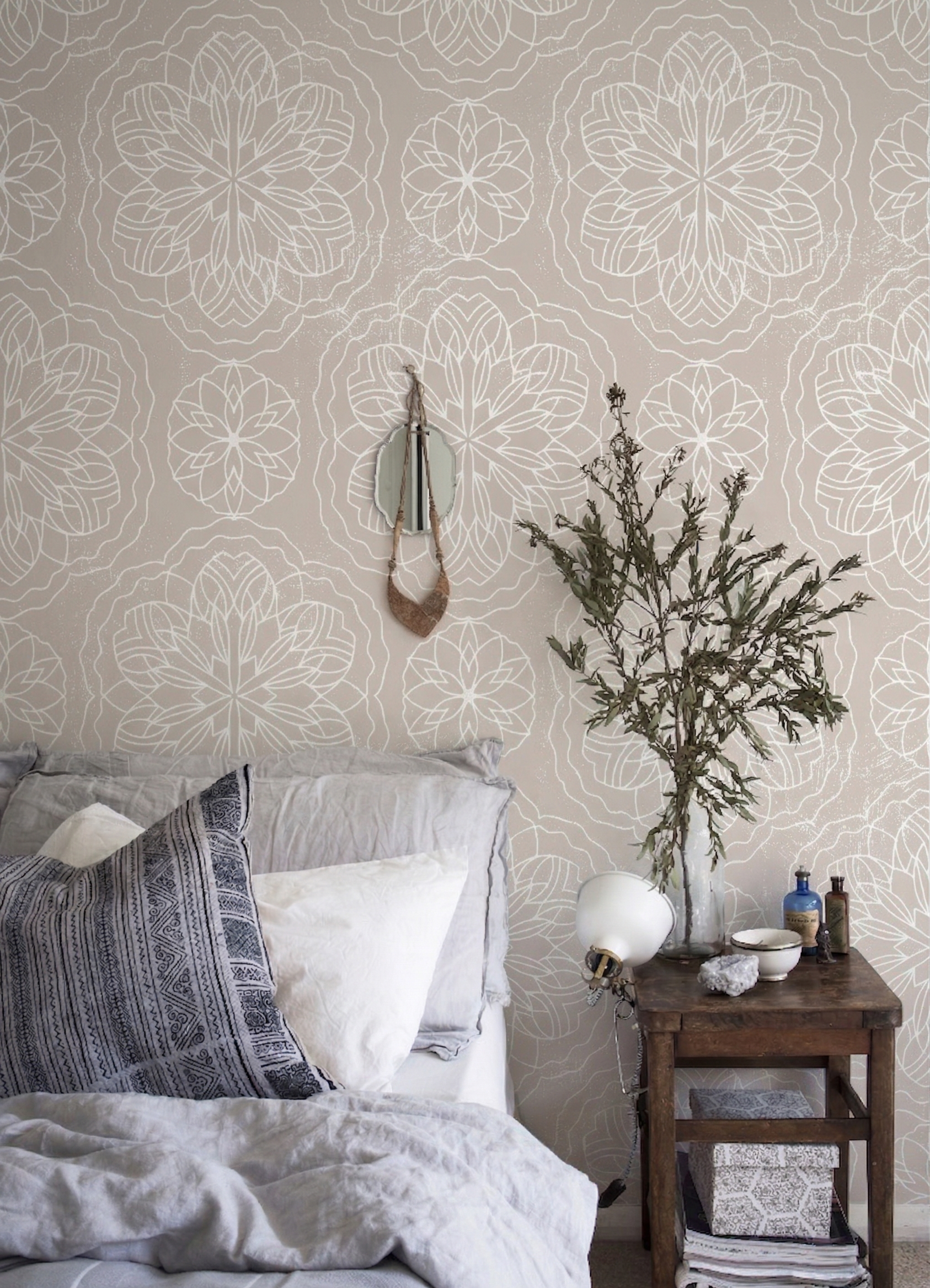 Boho Distressed Mandala