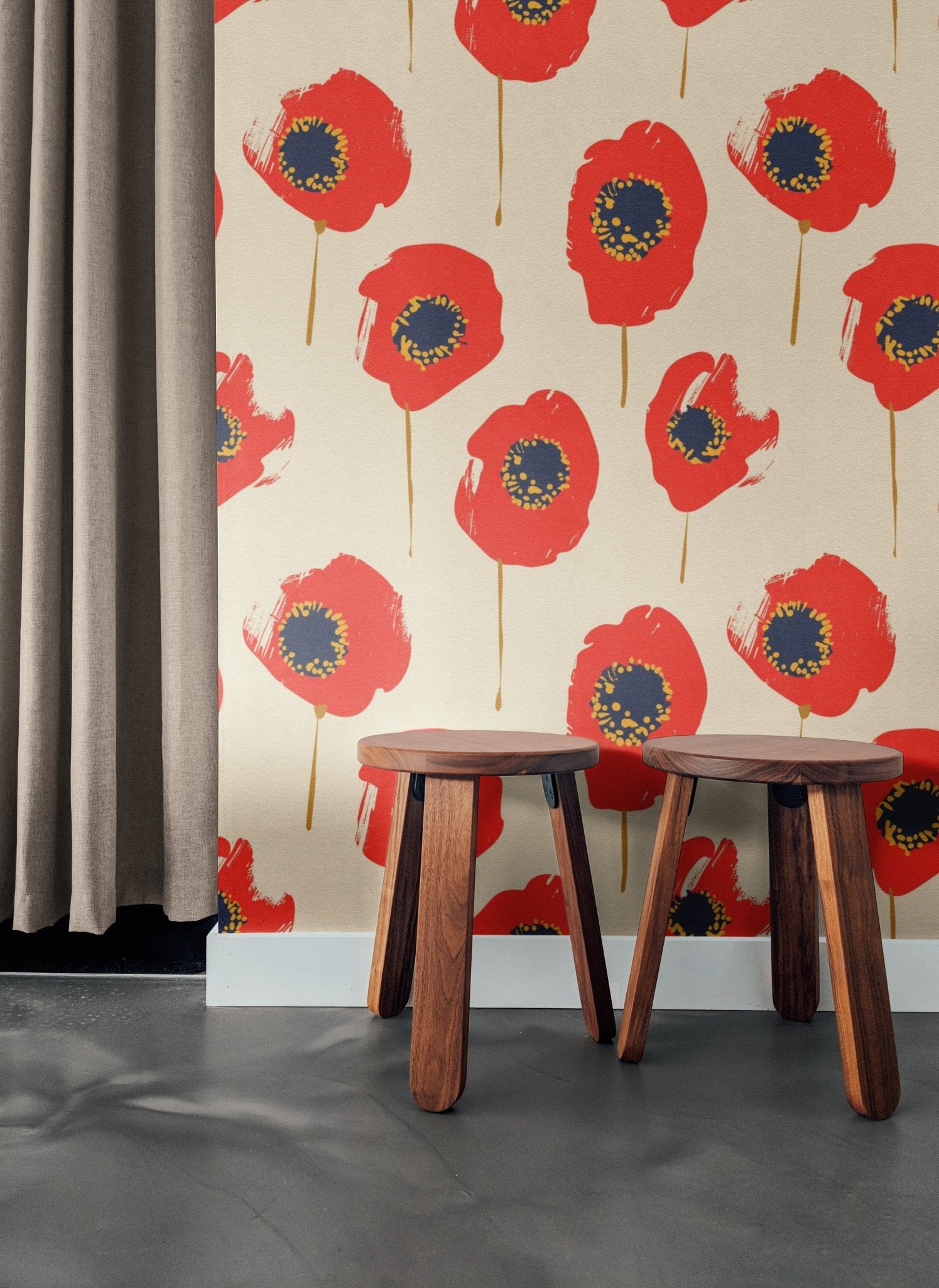 Bold Poppy Bloom - Tomono