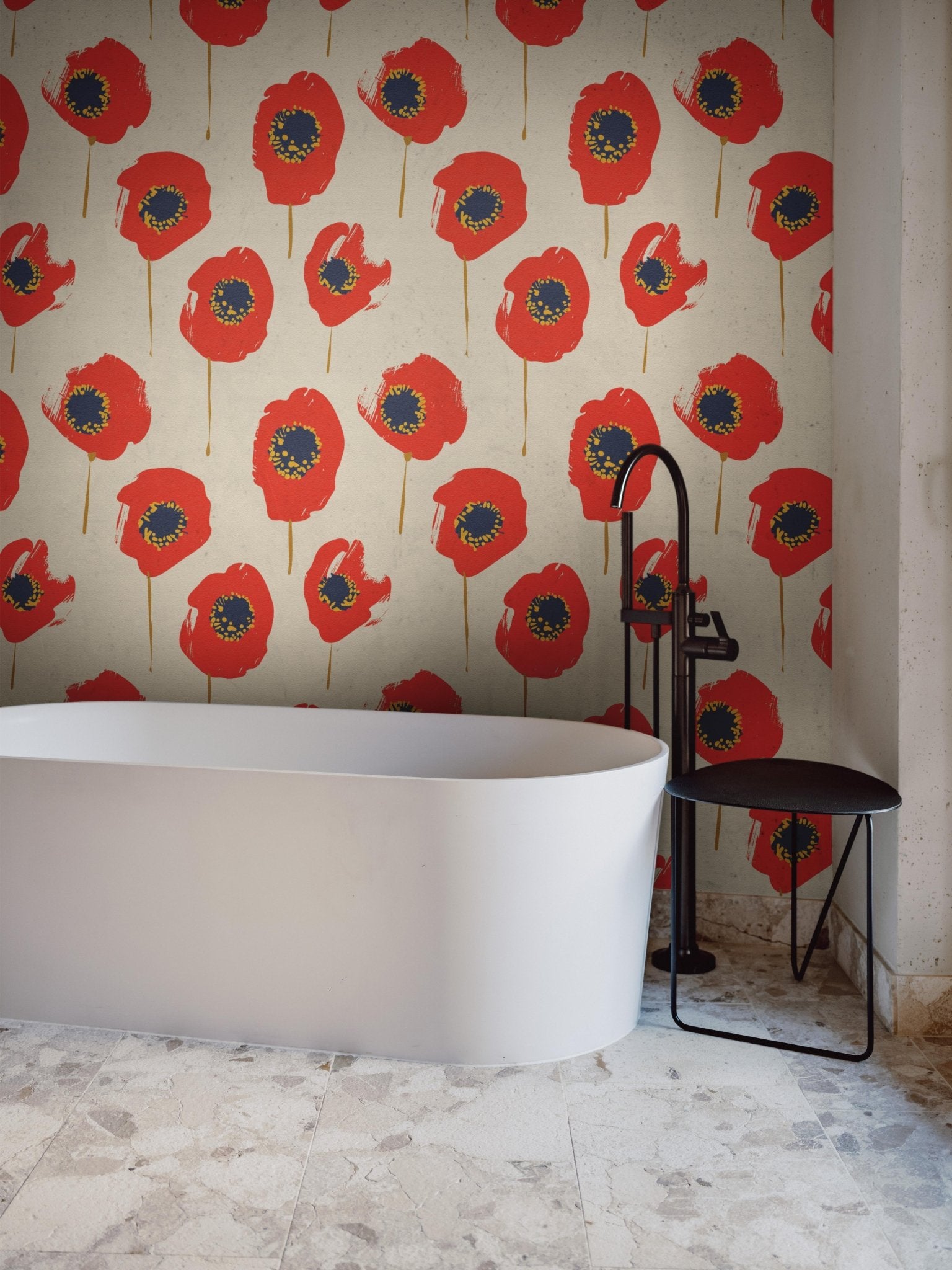 Bold Poppy Bloom - Tomono