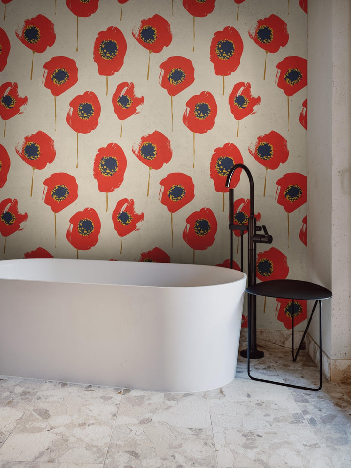 Bold Poppy Bloom - Tomono