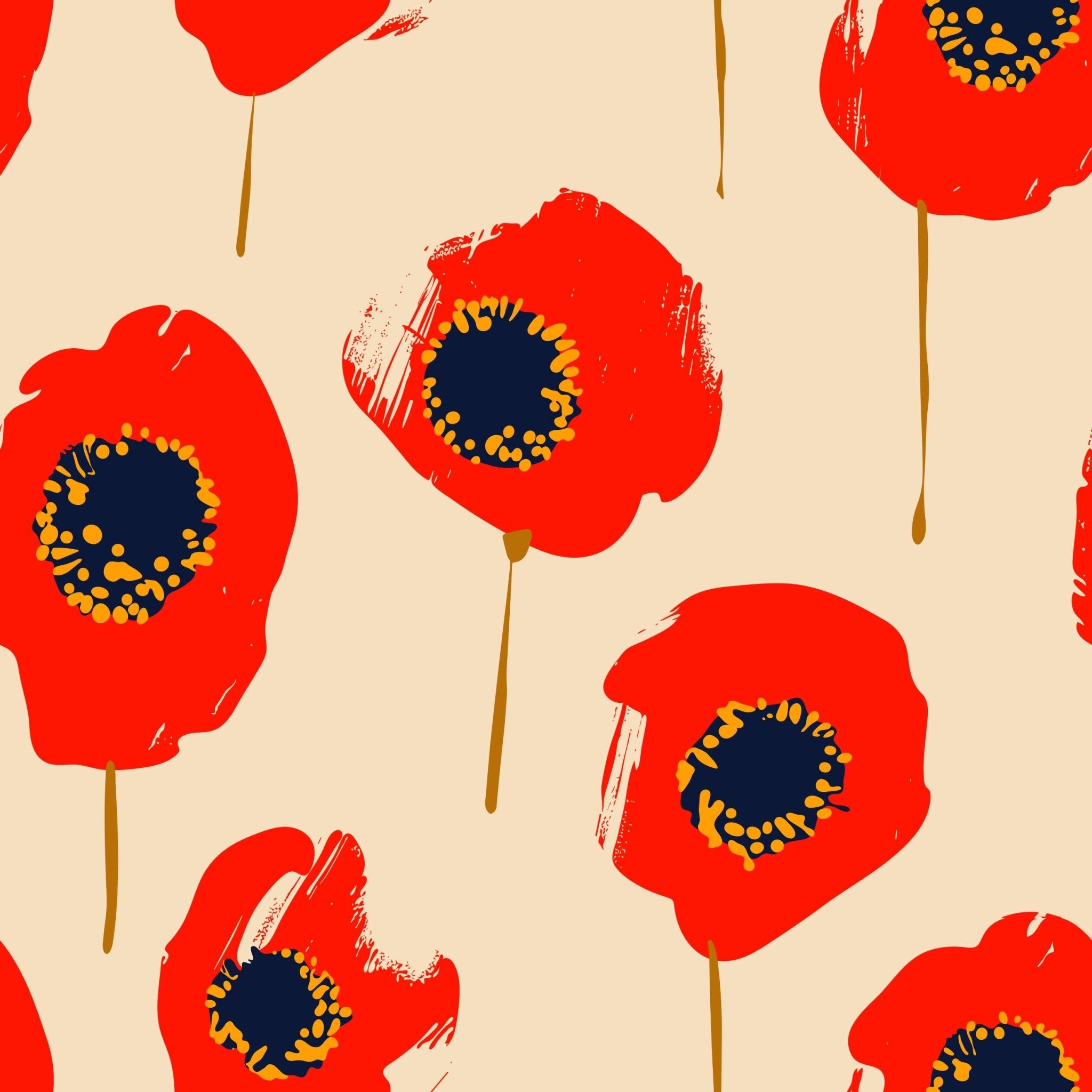 Bold Poppy Bloom - Tomono