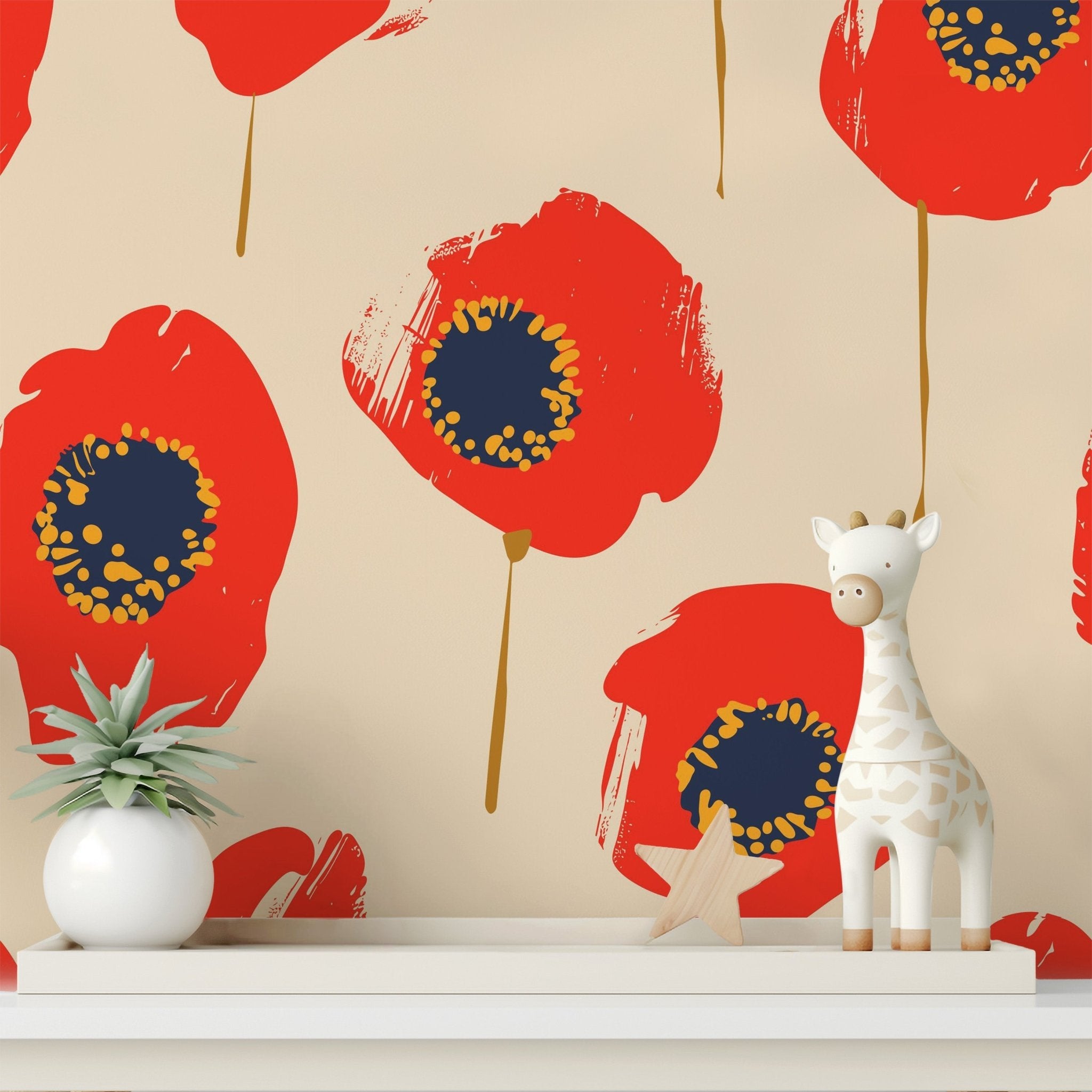 Bold Poppy Bloom - Tomono