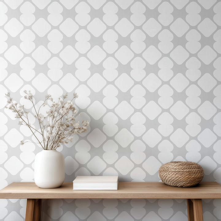 Bright Grey Geometric - Tomono