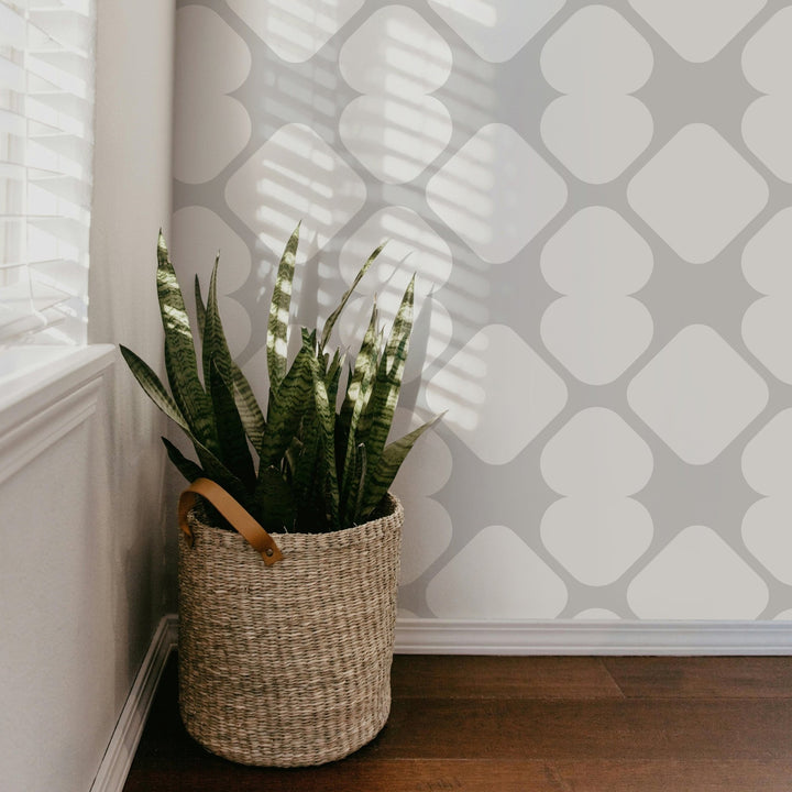 Bright Grey Geometric - Tomono