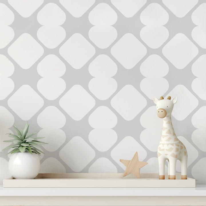 Bright Grey Geometric - Tomono