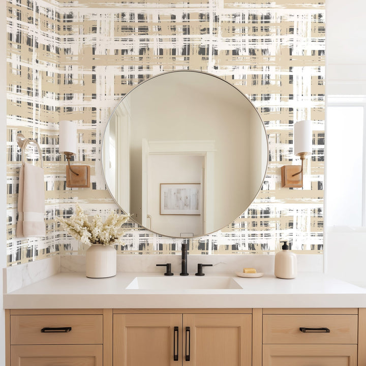 Bright Hand Painted Grid - Tomono