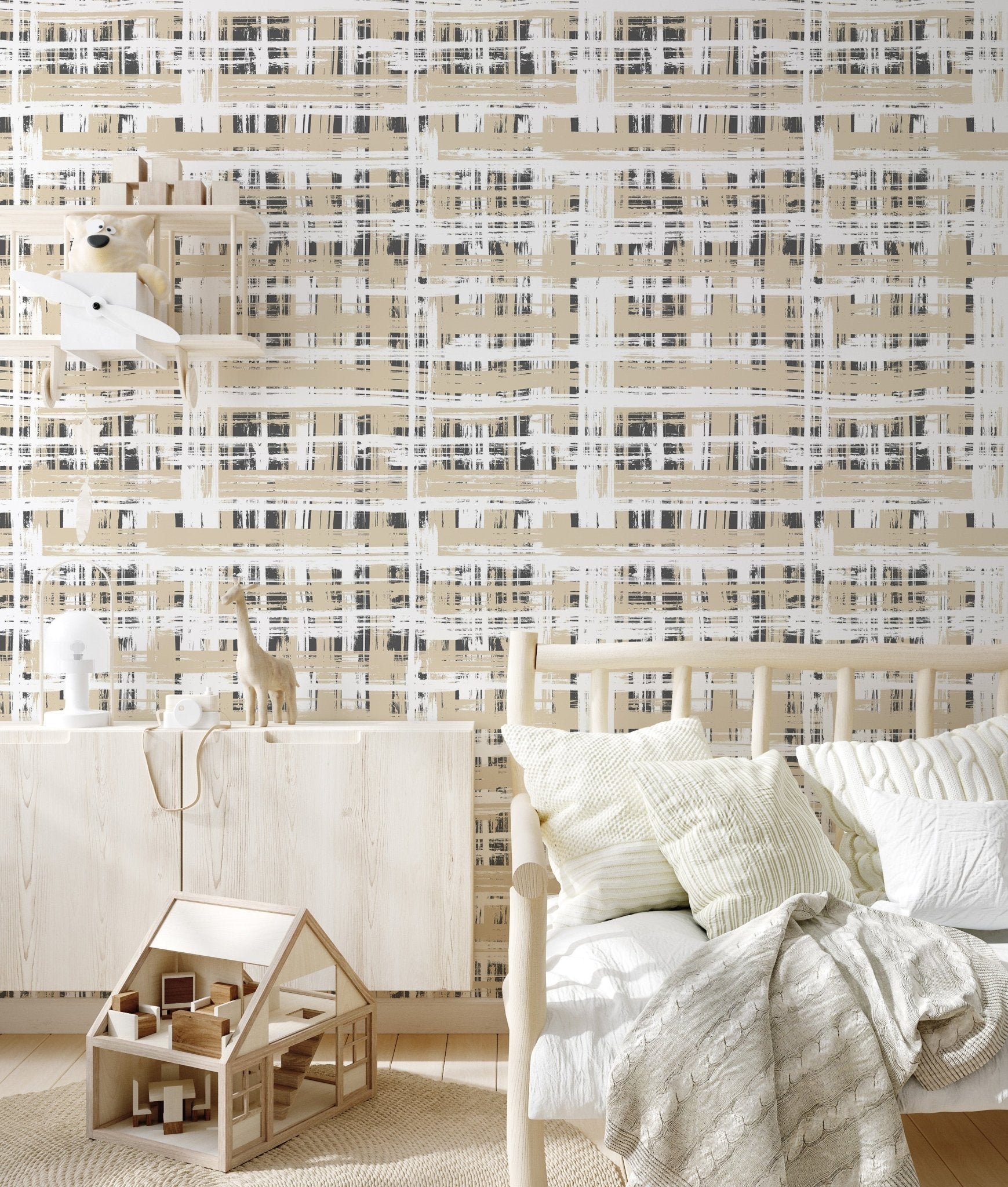 Bright Hand Painted Grid - Tomono