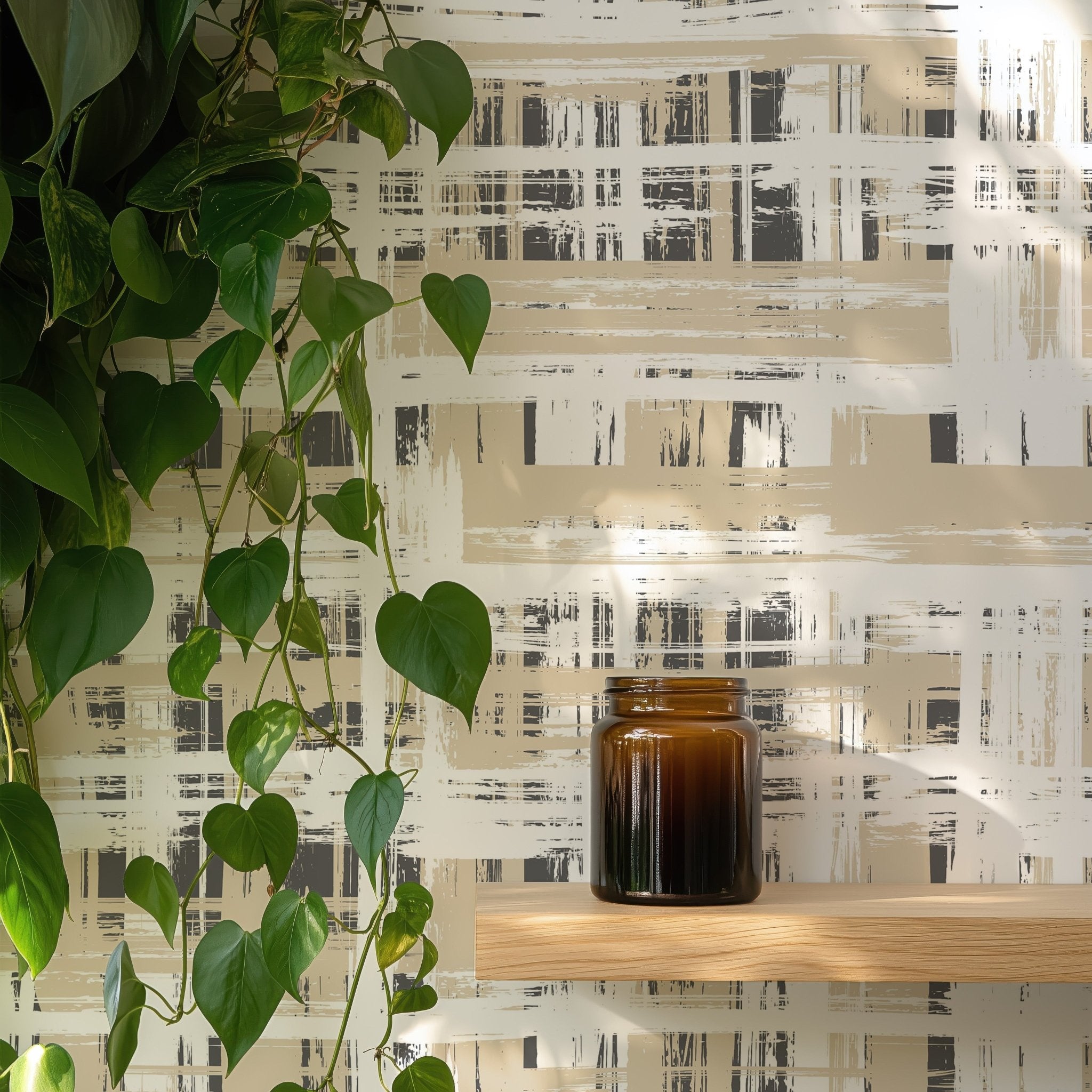 Bright Hand Painted Grid - Tomono