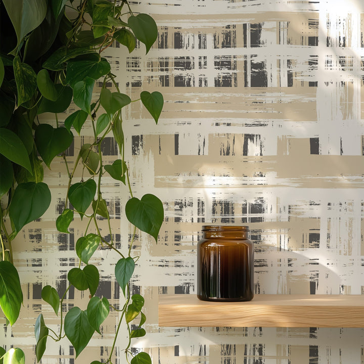 Bright Hand Painted Grid - Tomono