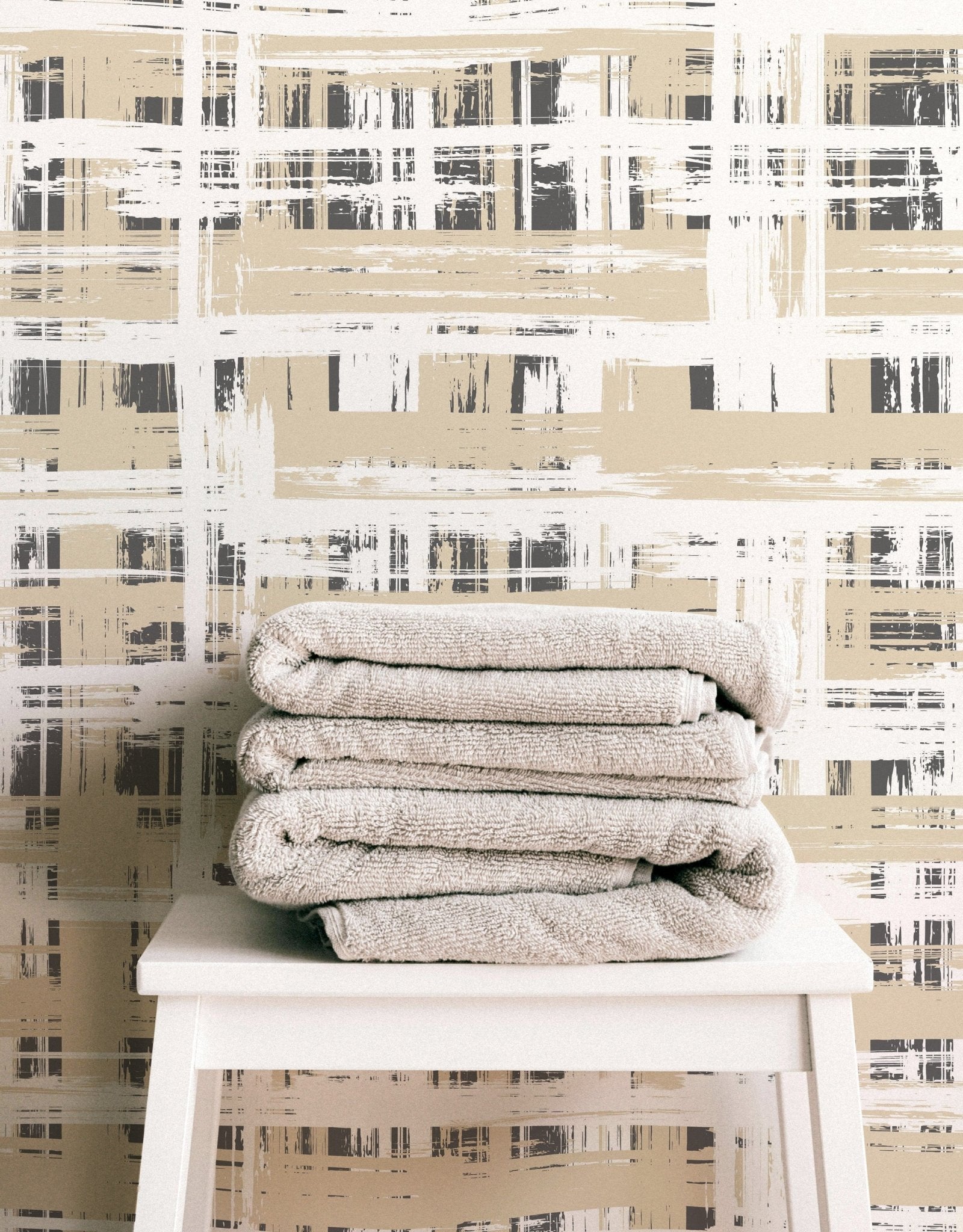 Bright Hand Painted Grid - Tomono