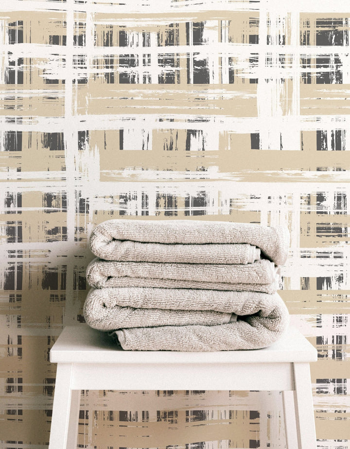 Bright Hand Painted Grid - Tomono