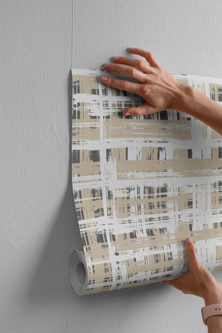 Bright Hand Painted Grid - Tomono