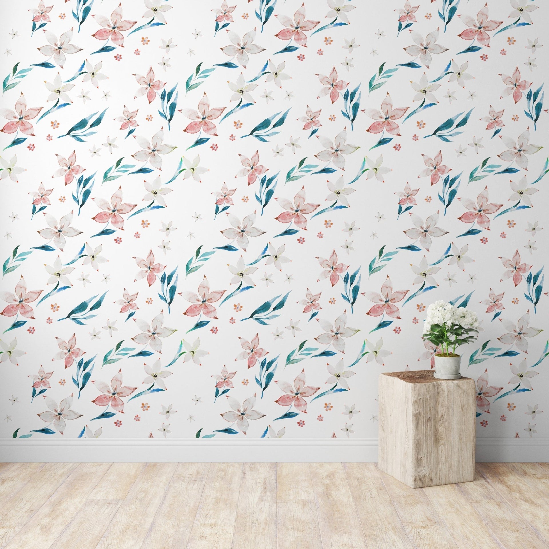 Bright Watercolor Flowers - Tomono