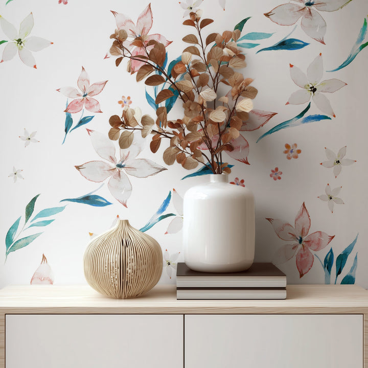 Bright Watercolor Flowers - Tomono