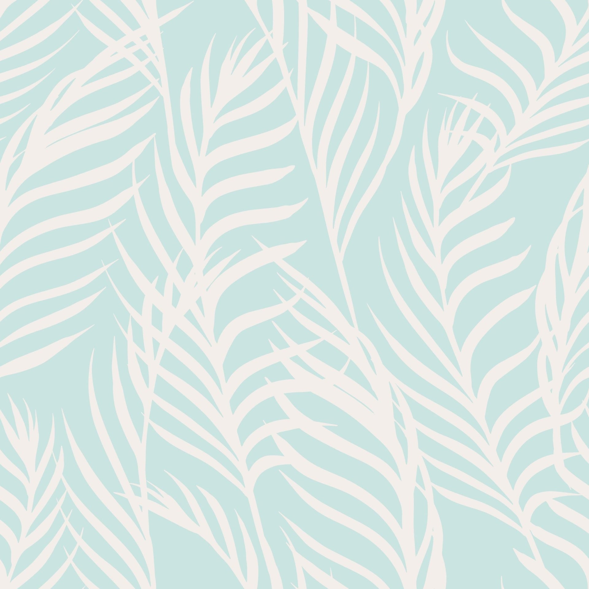 Bright Wavy Palm Leaves - Tomono