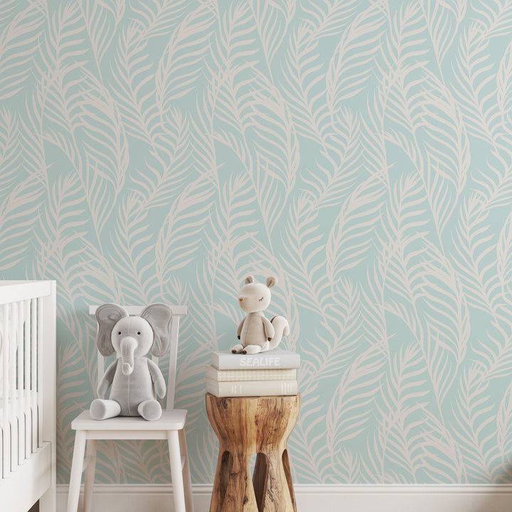 Bright Wavy Palm Leaves - Tomono