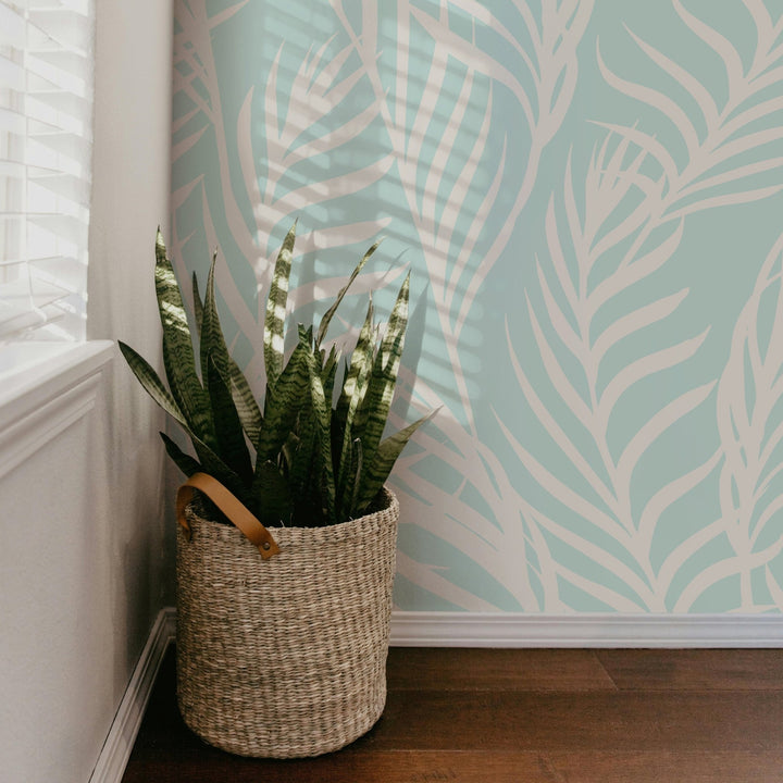 Bright Wavy Palm Leaves - Tomono