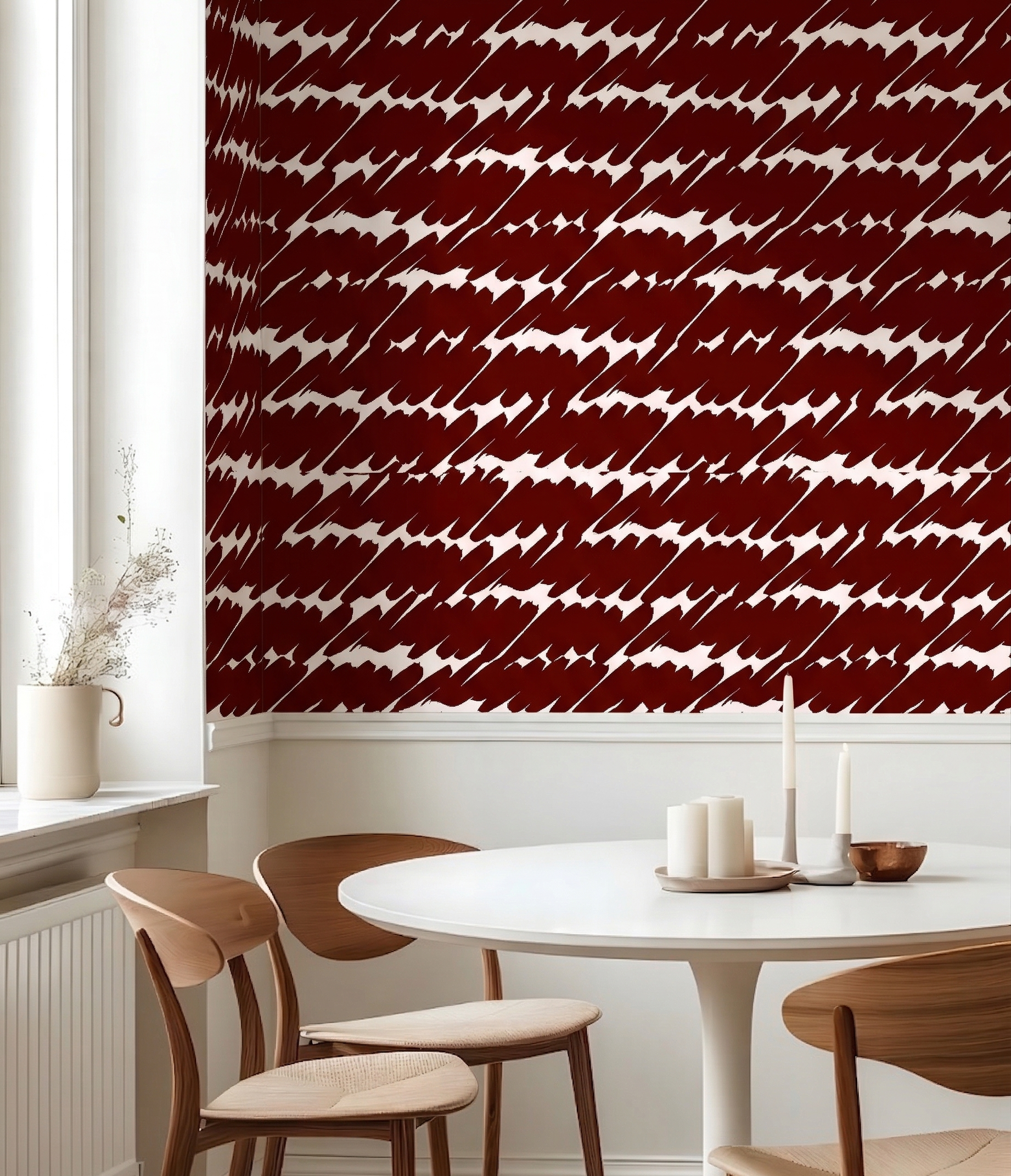 Burgundy Drawn Texture