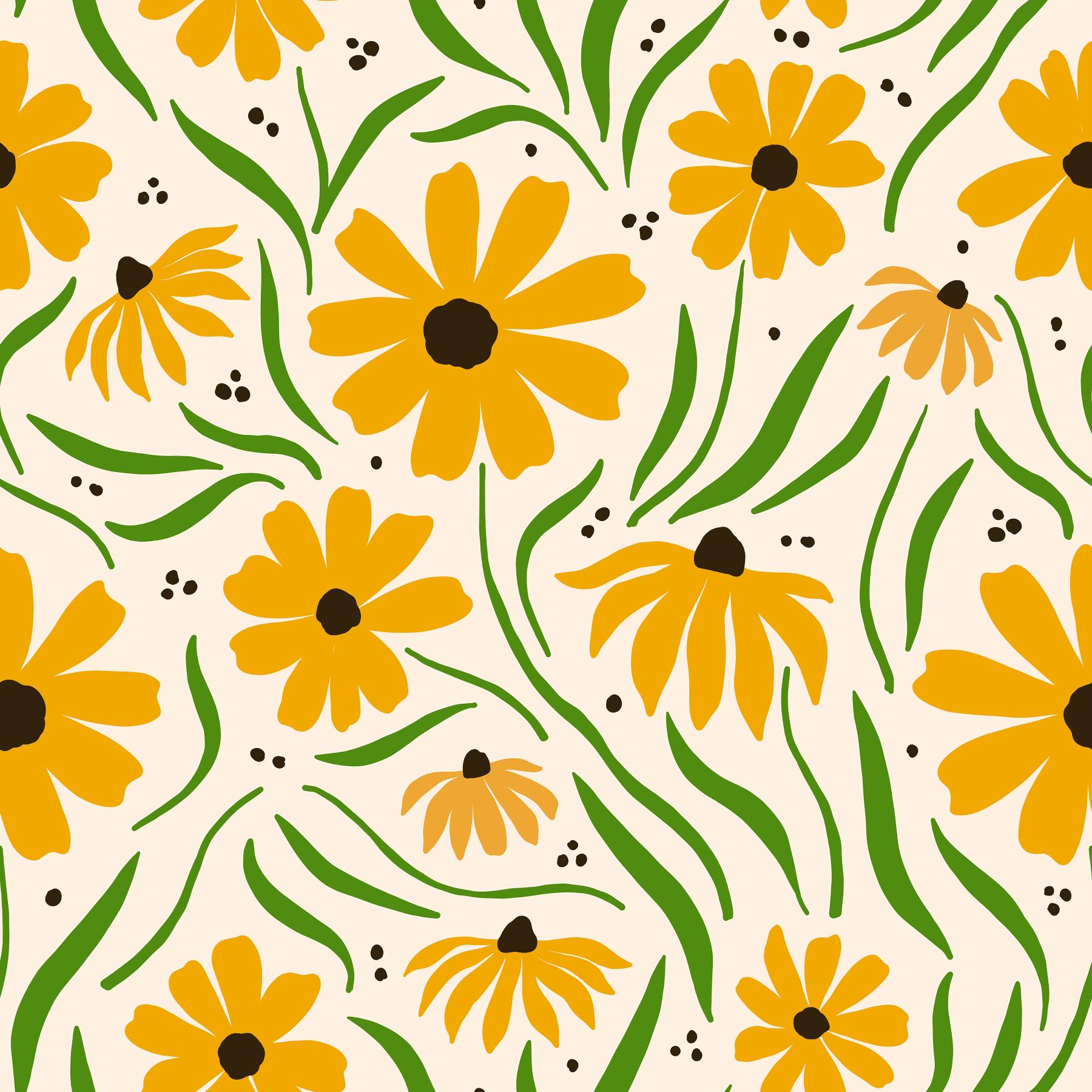 Cheerful Yellow Daisies