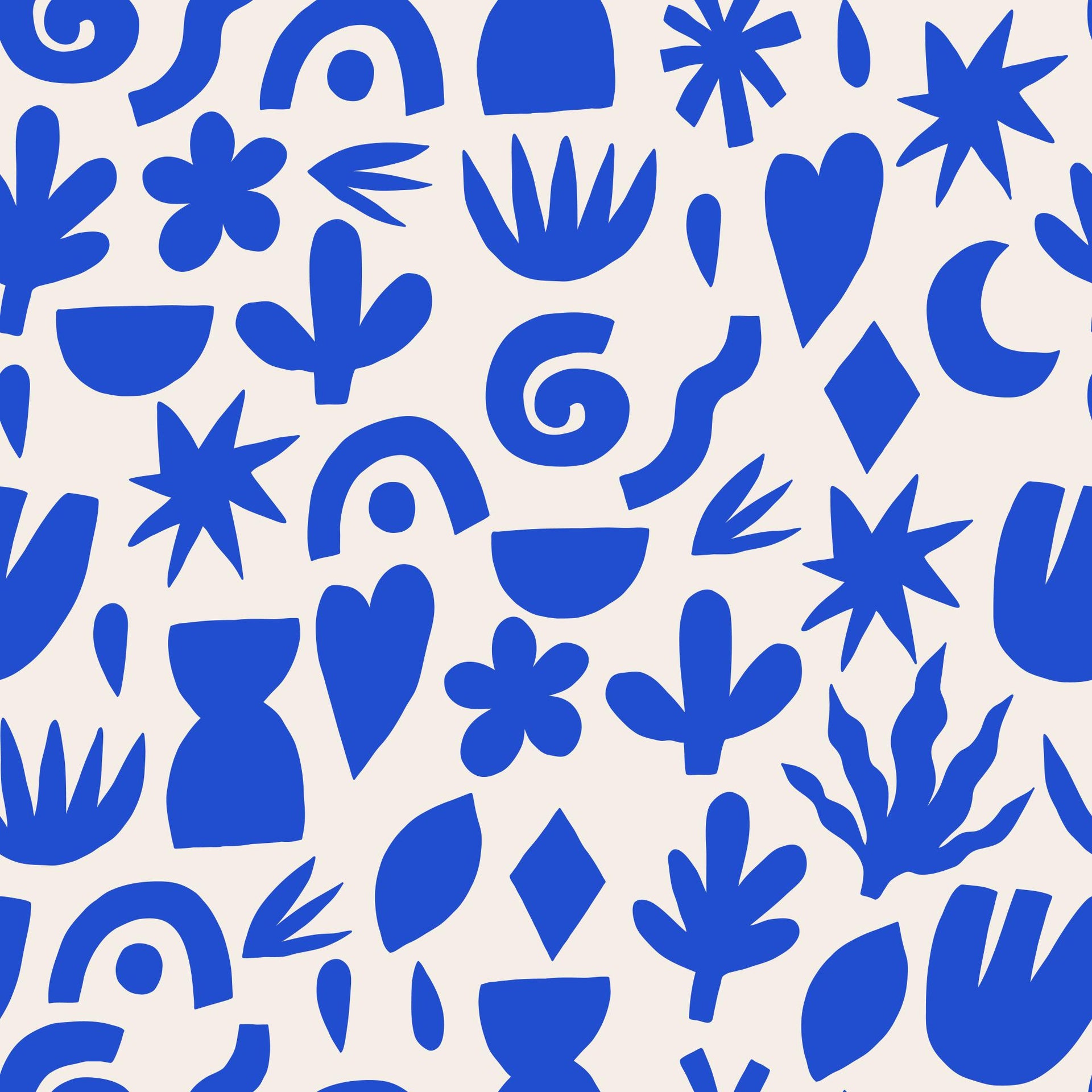 Cobalt Abstract Cutouts