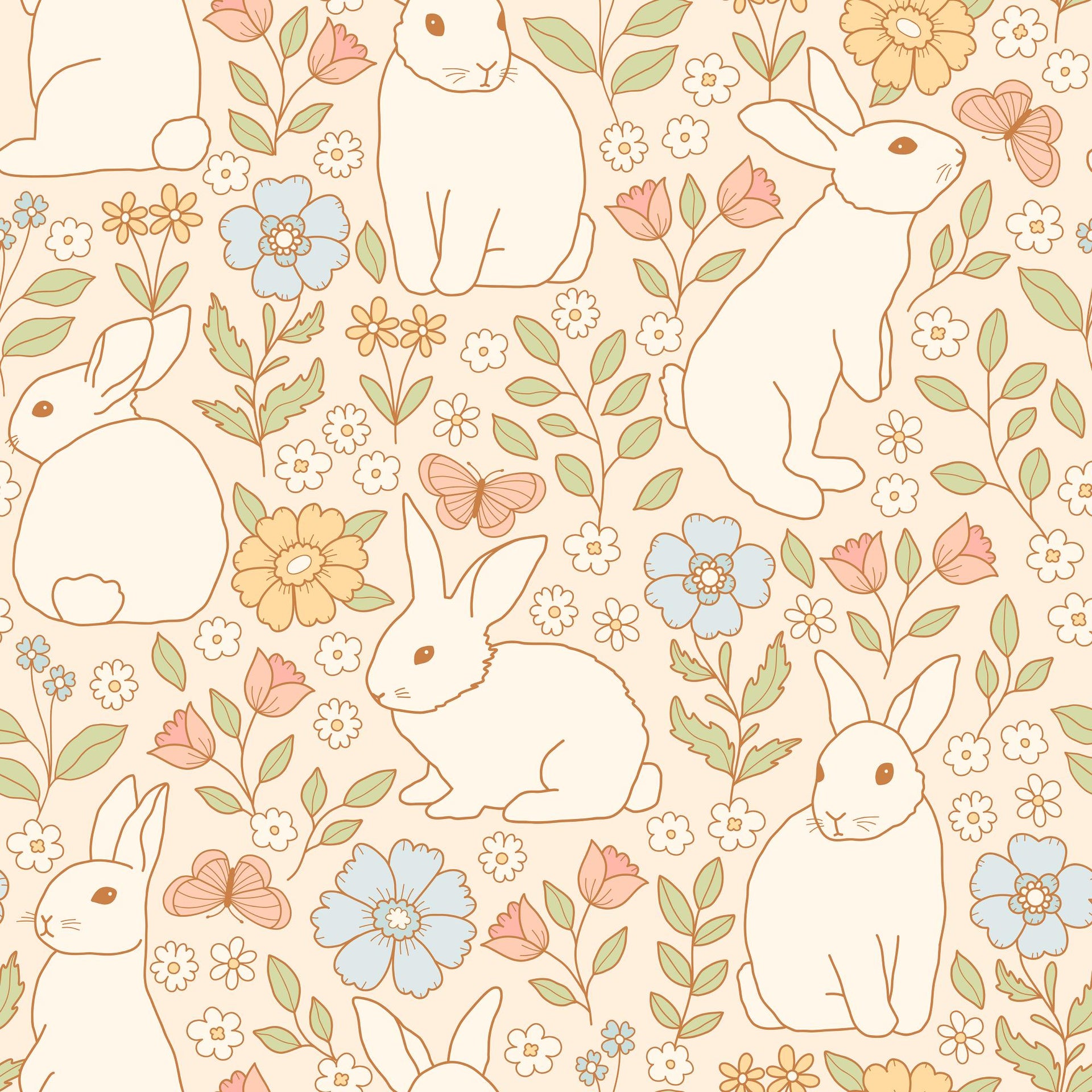 Cute Spring Bunnies - Tomono
