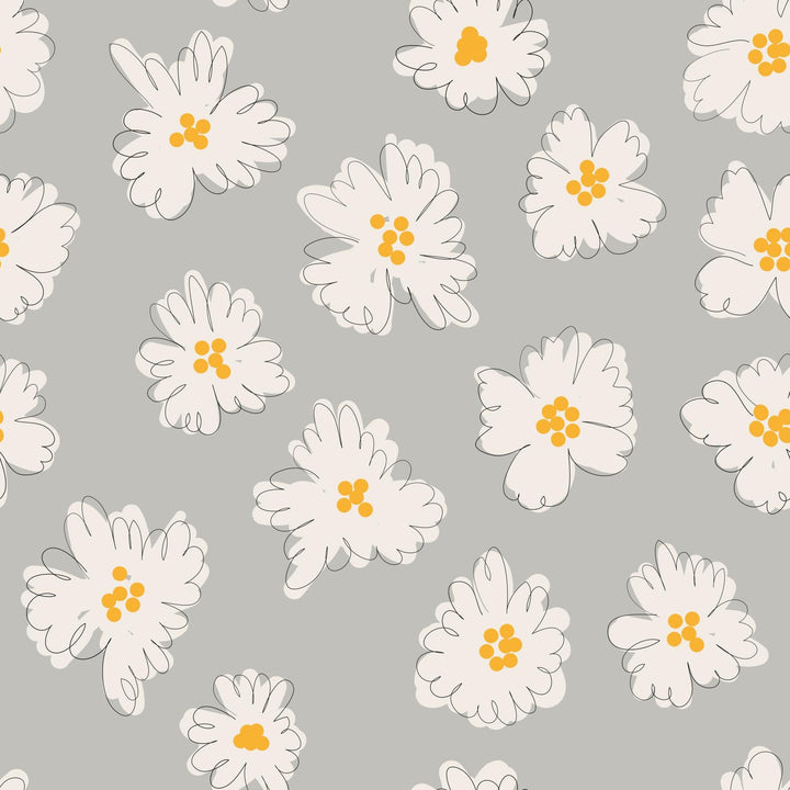 Daisies on Grey - Tomono