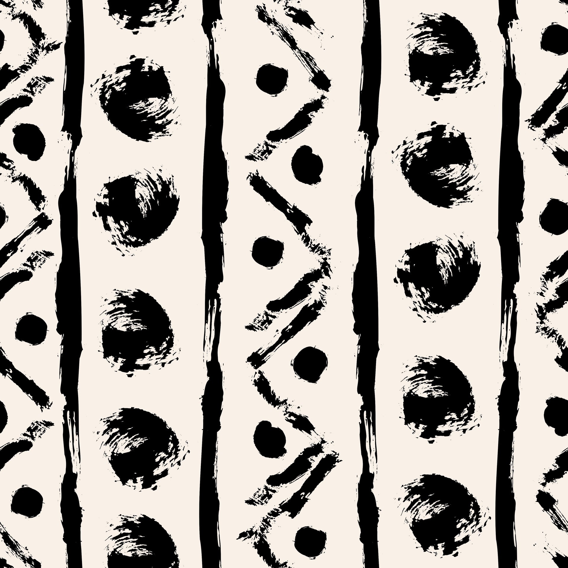Dark Hand Painted Tribal