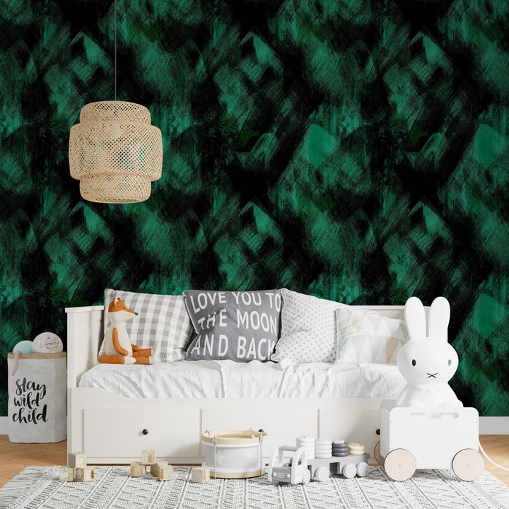 Dark Green Painted Texture - Tomono