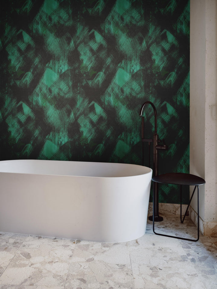 Dark Green Painted Texture - Tomono