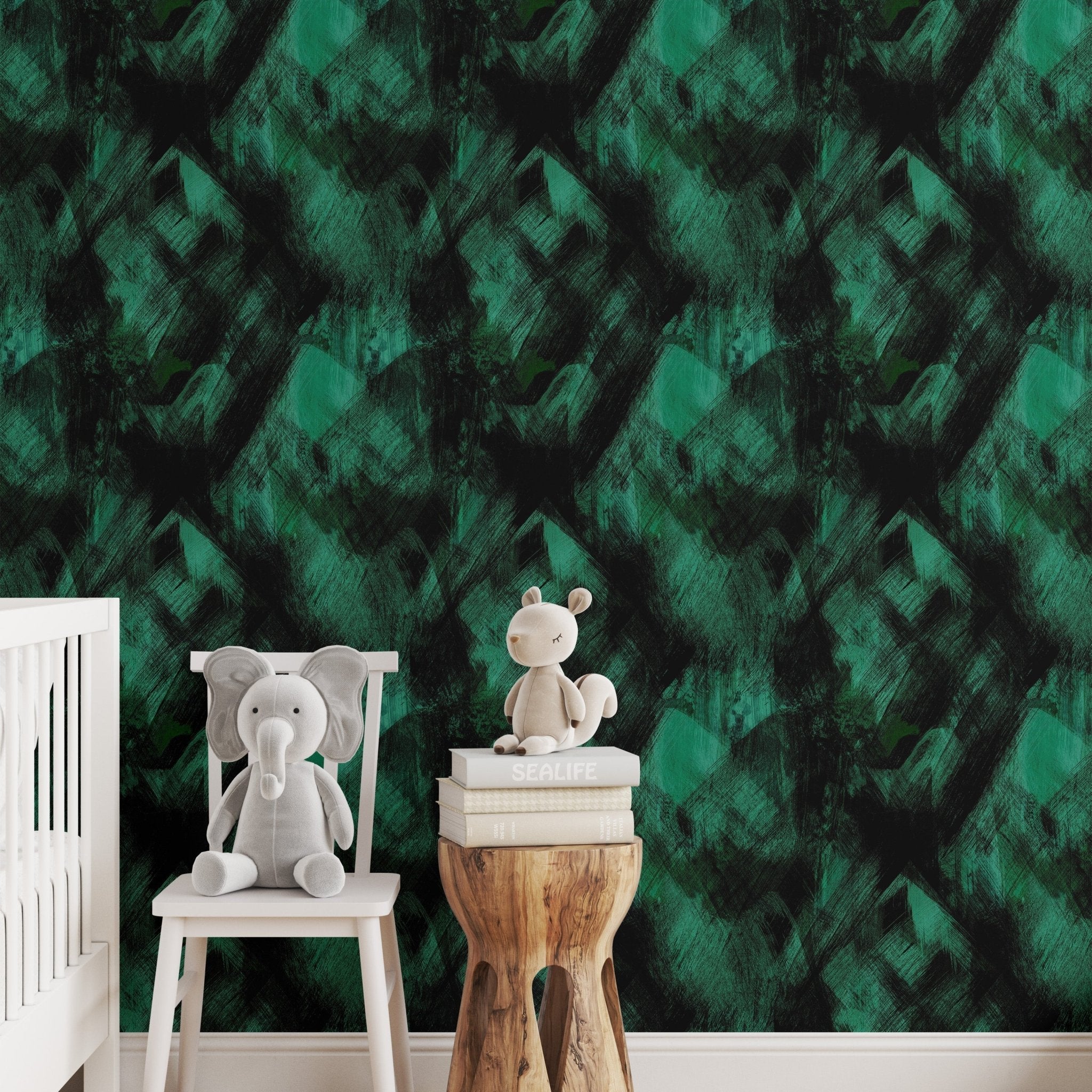 Dark Green Painted Texture - Tomono