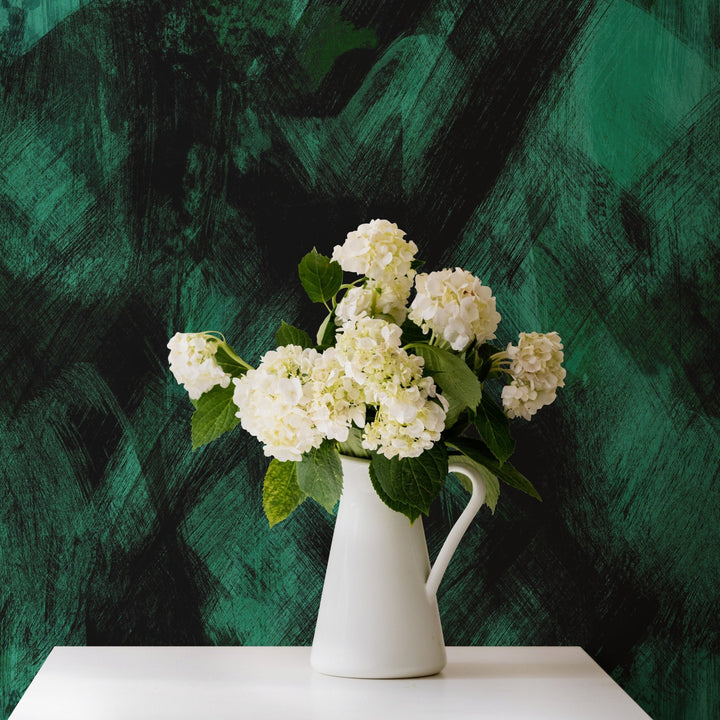 Dark Green Painted Texture - Tomono