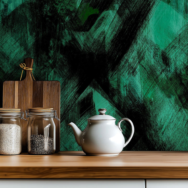 Dark Green Painted Texture - Tomono