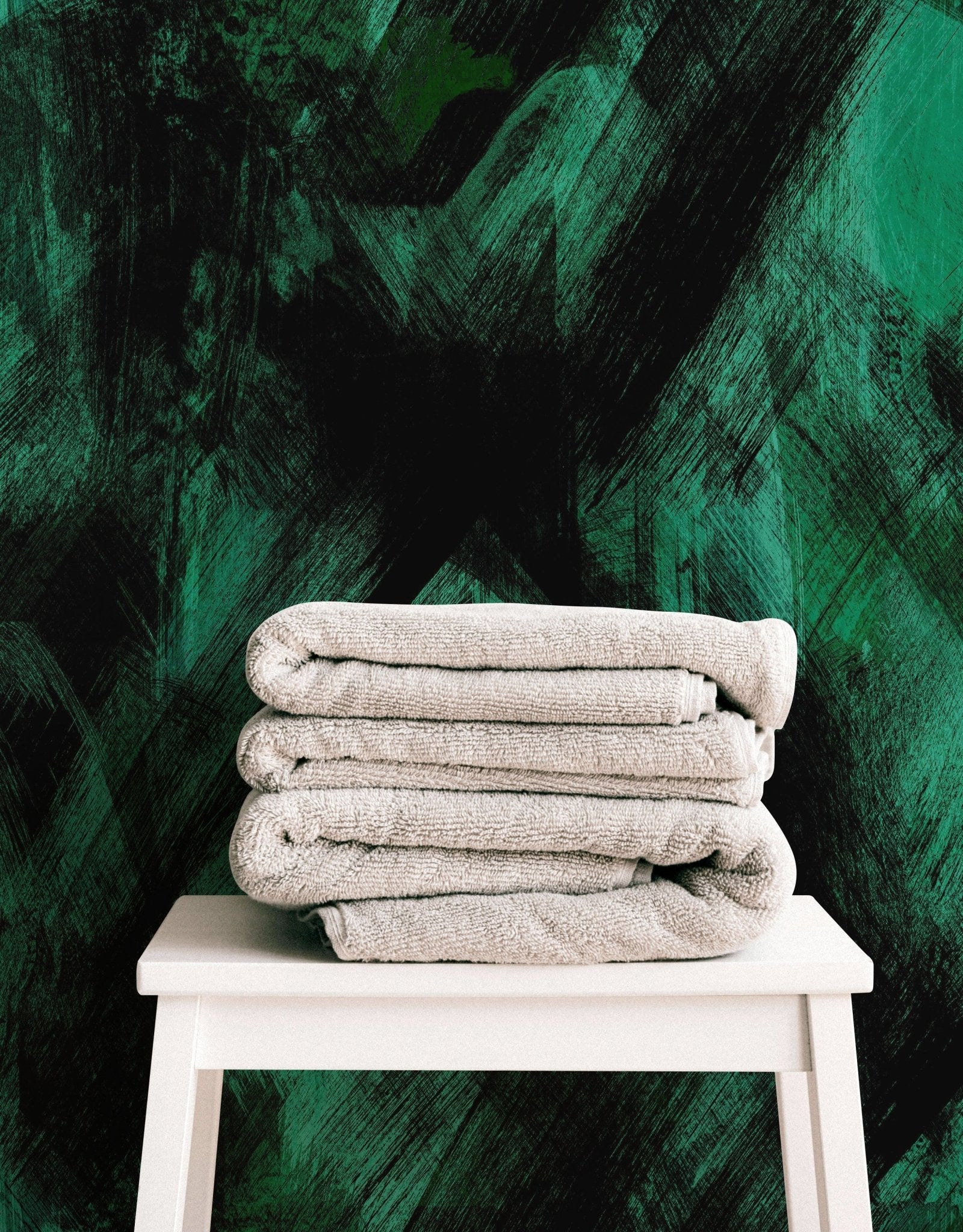 Dark Green Painted Texture - Tomono