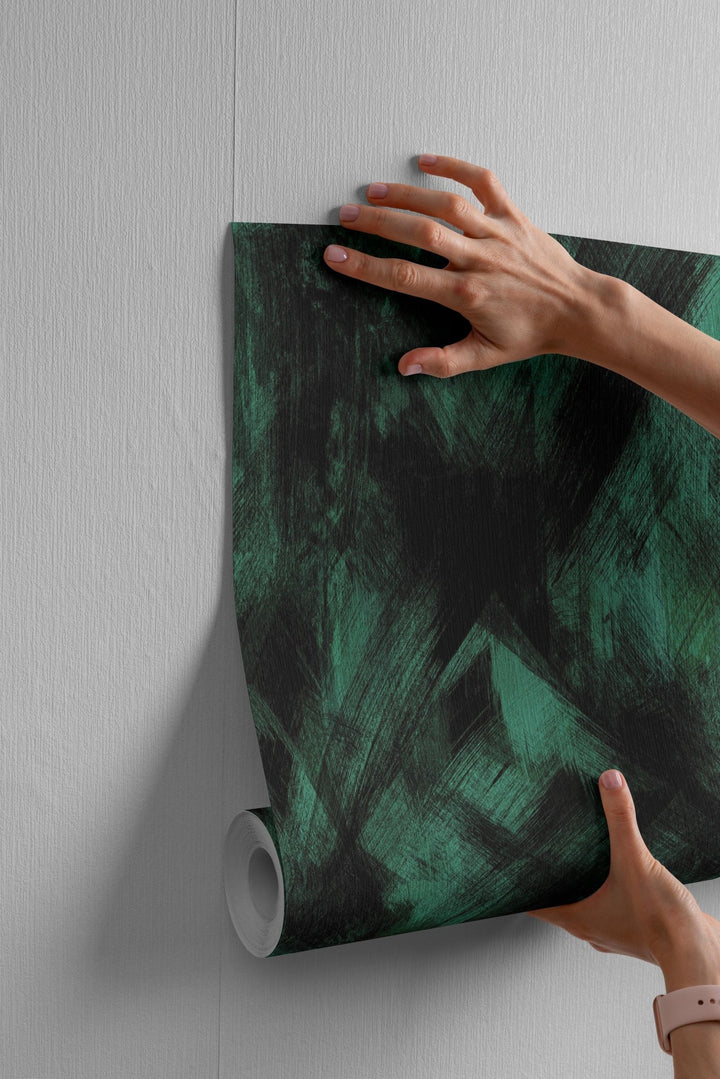 Dark Green Painted Texture - Tomono