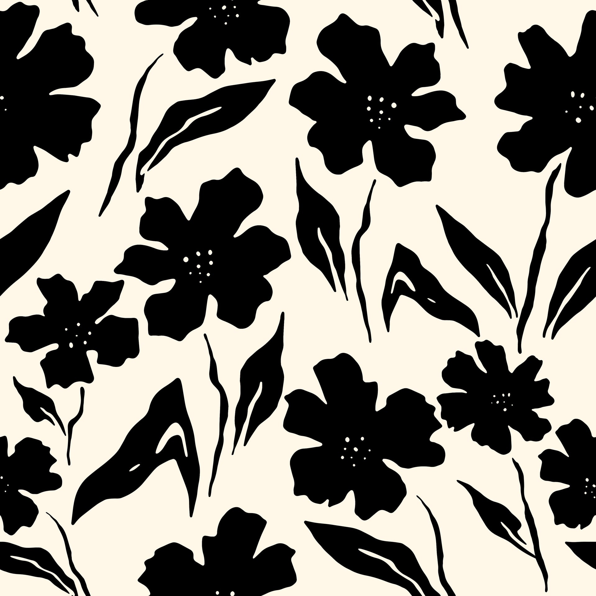 Elegant Black Flowers