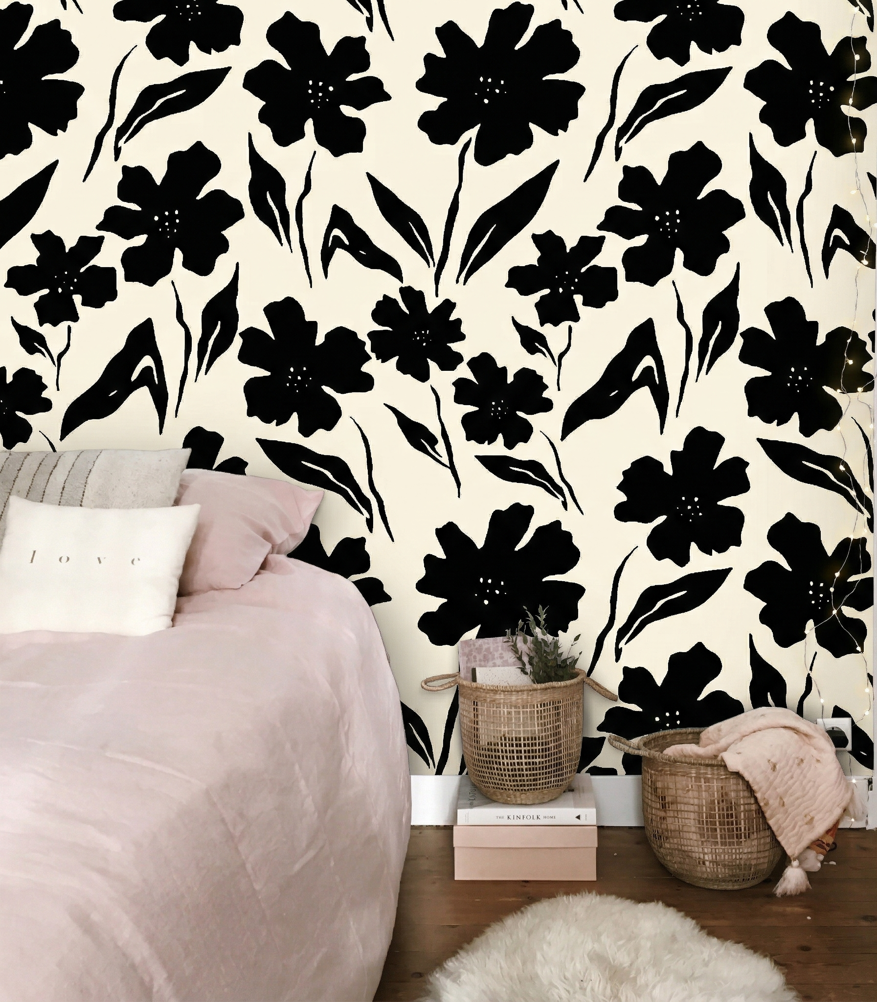 Elegant Black Flowers