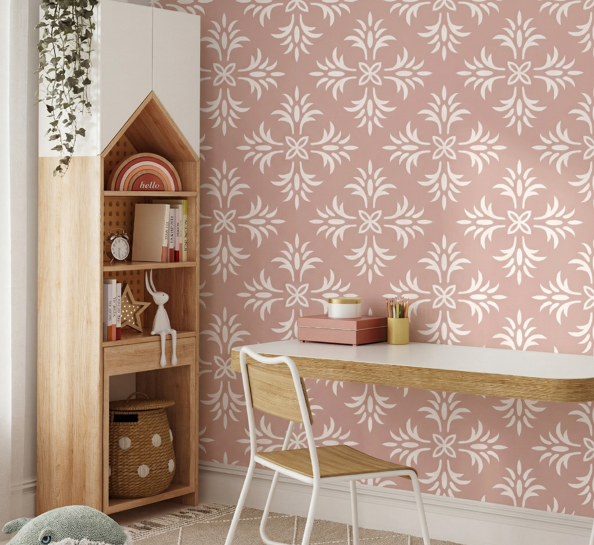 Elegant Floral Damask Pattern
