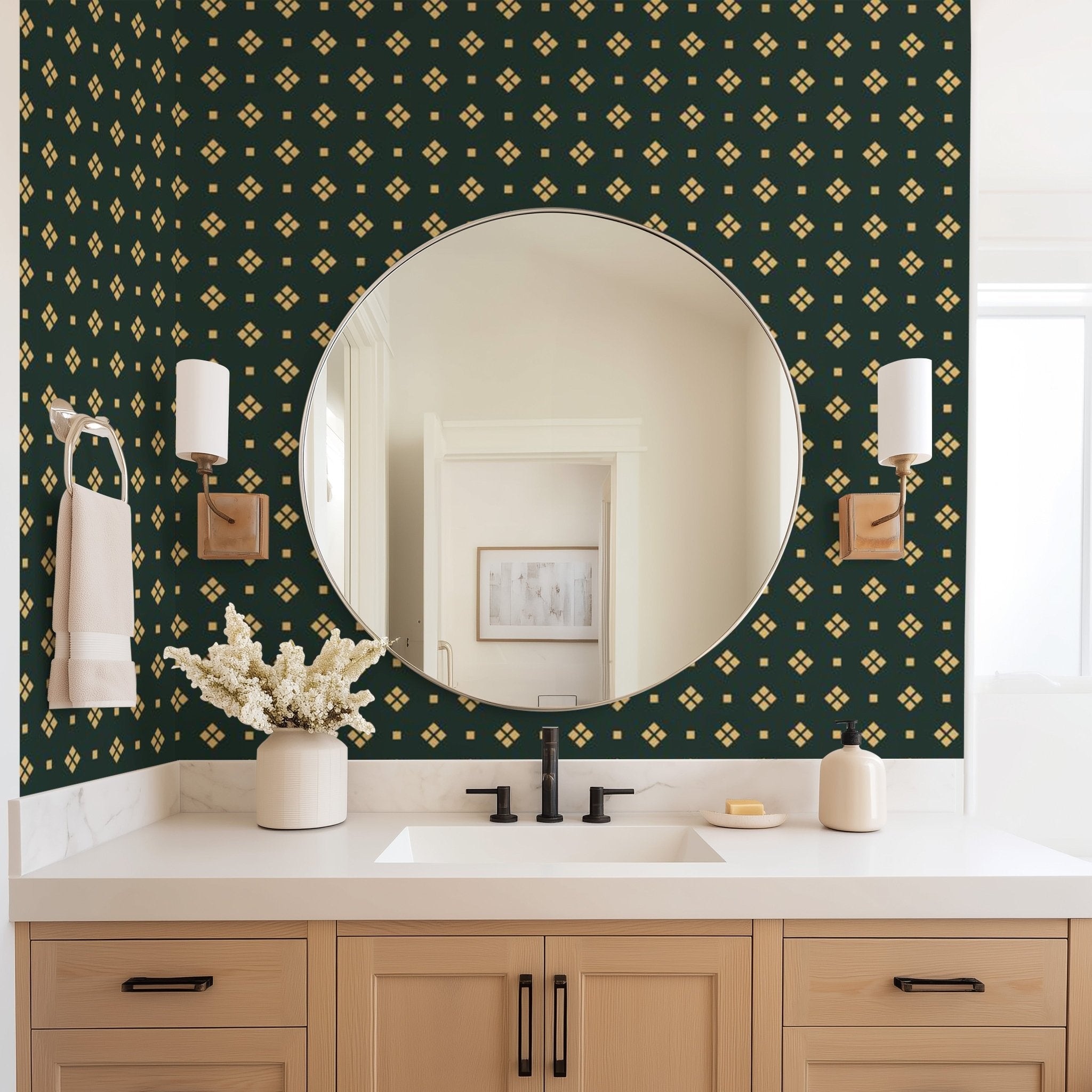 Emerald Diamond Grid - Tomono