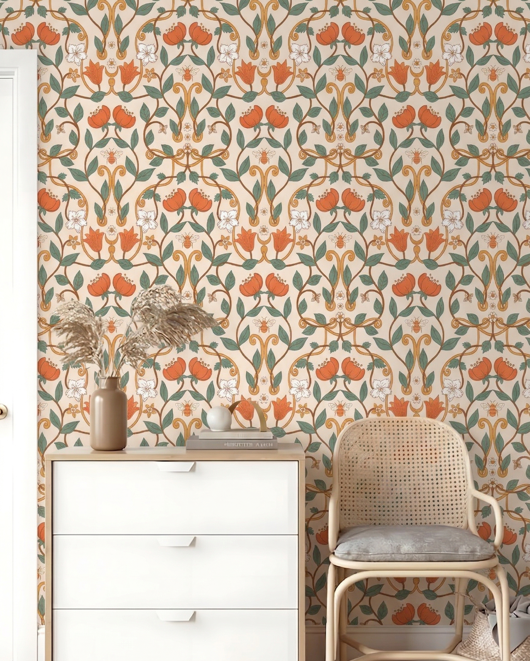 English Floral Retro