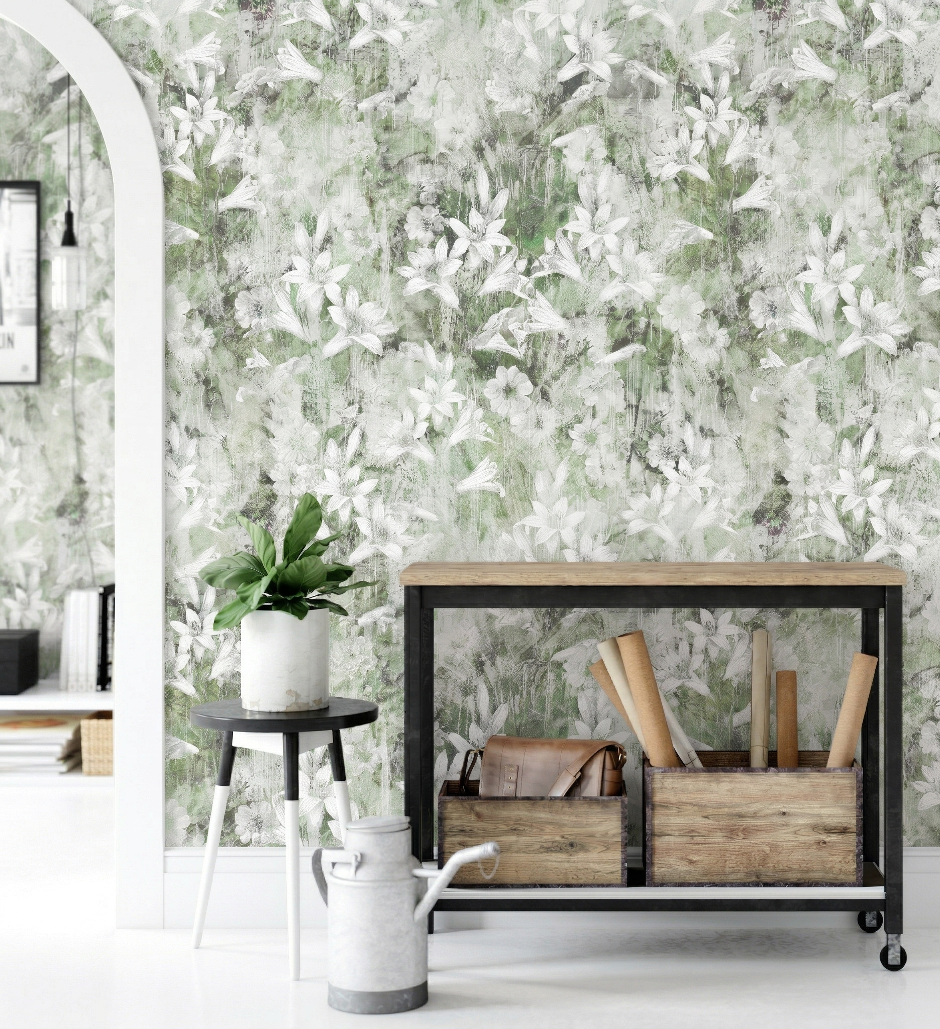 Faded White Flowers